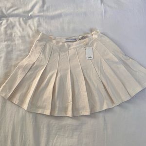 Urban Outfitters Katie Tennis Mini Skirt White Women’s Size S New